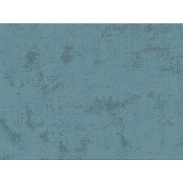 Brewster Quimby Teal Faux Concrete Paper Strippable Roll (Covers 75.6 sq. ft.)