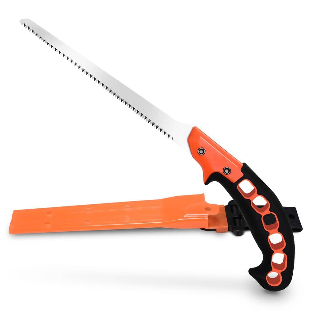 MYWISH 8 in. Jab Saw with Non-Slip PP and TPR Grip Handle, Sheath