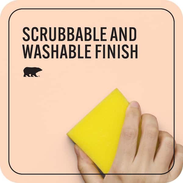 BEHR PREMIUM PLUS 8 oz. #240A-2 Sunkissed Peach Flat