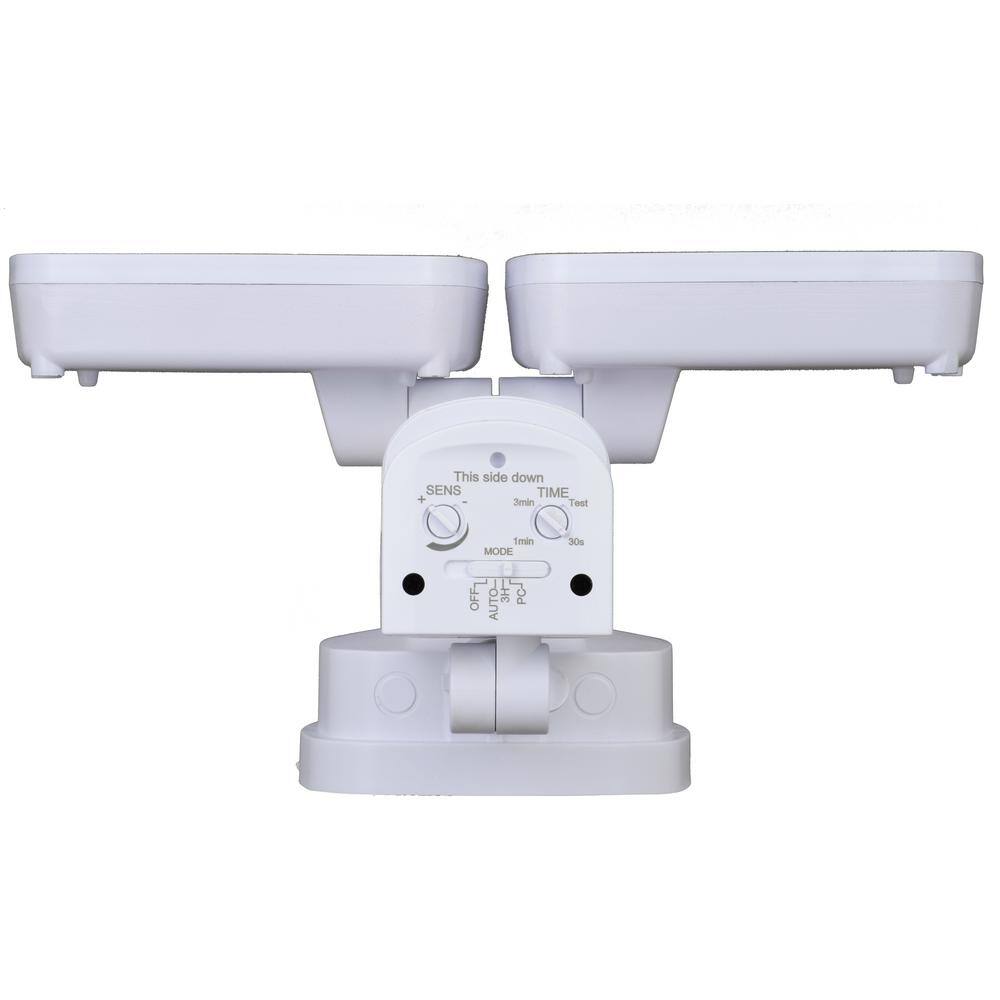 White Polycarbonate LED Motion Sensor Outdoor Security Flood Light