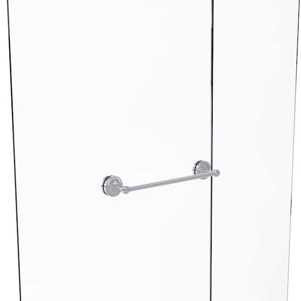 Allied Brass Prestige Regal 18 in. Over-the-door Shower Door Single Towel Bar in Satin Chrome