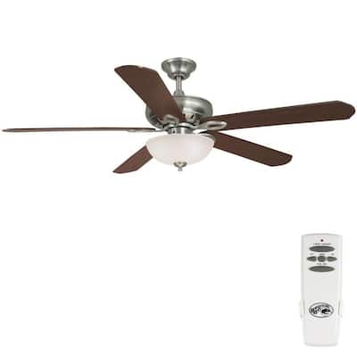 Asbury 60 in. LED Indoor Brushed Nickel Ceiling Fan with Light Kit and Remote Control