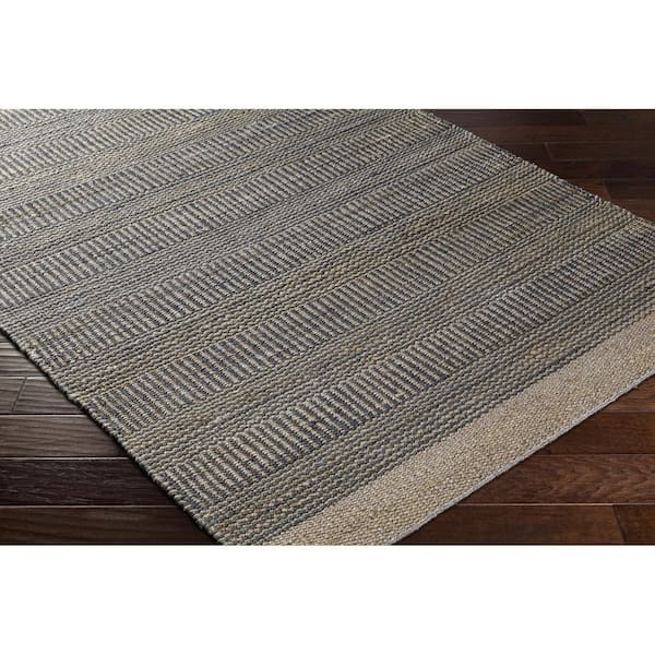Lima Light Gray Rustic Geometric 6 ft. x 9 ft. Area Rug
