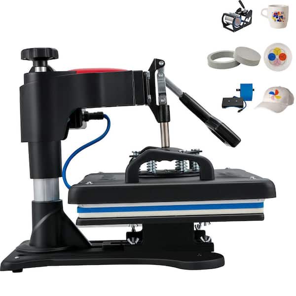 Heat Press, 5 in. 1 Heat Press 12 x 15 Machine, Digital Precise Temperature Control, Clamshell Sublimation Printer, 900W