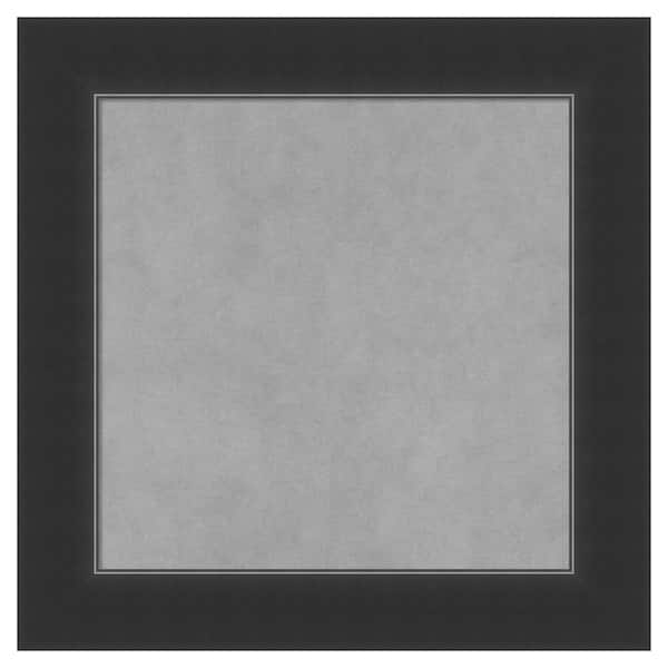 Amanti Art Corvino Black 21 in. x 21 in. Framed Magnetic Board