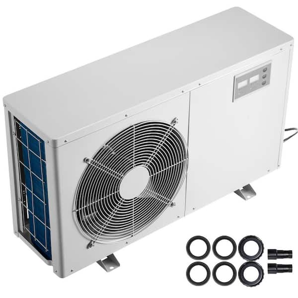Aquarium Water Chiller, 1-1/2 HP Cooling System, Efficient Temperature Control for Hydroponics, Titanium Evaporator
