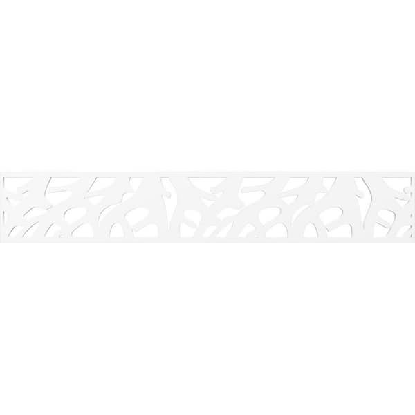 Ekena Millwork Manton Fretwork 0.375 in. D x 46.625 in. W x 8 in. L PVC Panel Moulding