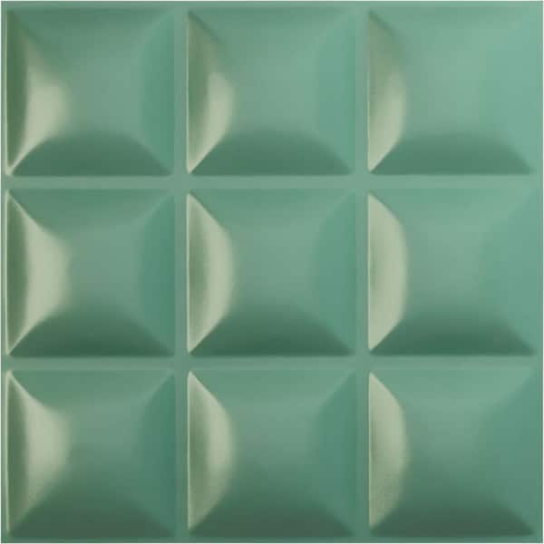 Ekena Millwork 19 5/8 in. x 19 5/8 in. Classic EnduraWall Decorative 3D Wall Panel, Sea Mist (12-Pack for 32.04 Sq. Ft.)