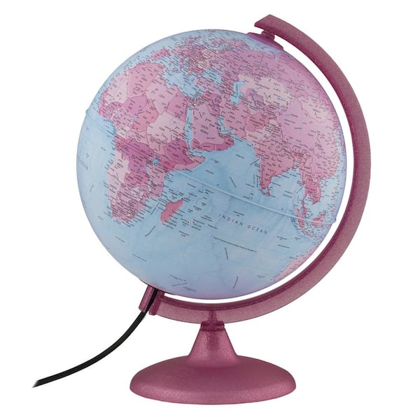 Waypoint Geographic Pink Continental 10 in. Illuminated Desktop Globe for Kids