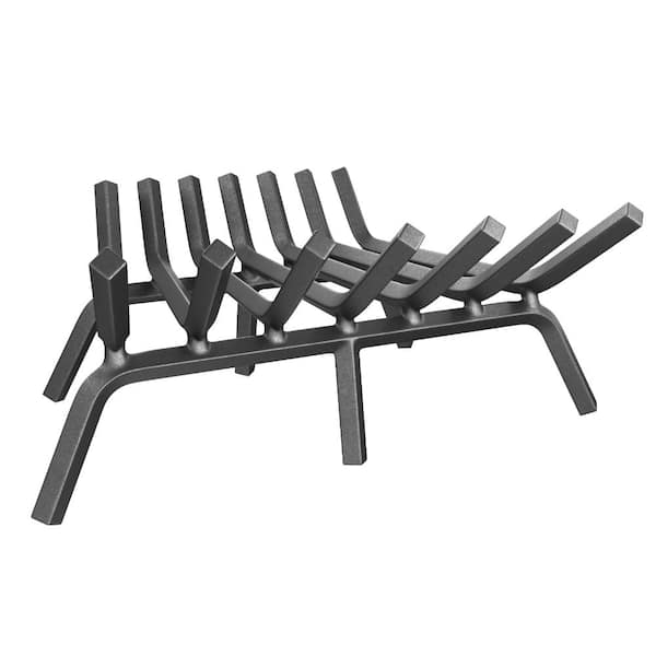 LAVISSE BRILLEX INC 21 in. Solid Steel 7-Bar Fireplace Grate with 6 ...