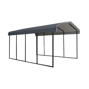 12 ft. x 20 ft. x 9 ft. Charcoal Carport