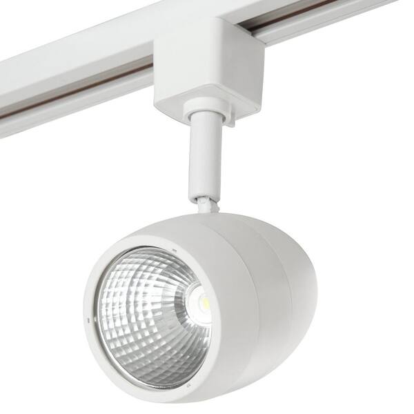 Hampton Bay 39.37 in. 3-Light White Dimmable LED Track Lighting
