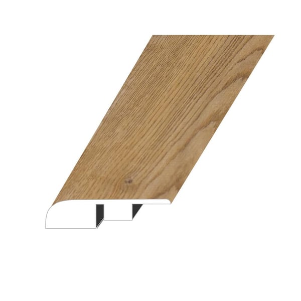 null MERAKI Crowned Hazel 0.6 in. Thick x 1.4 in. W x 94.5 in. L SPC Vinyl End Cap Molding