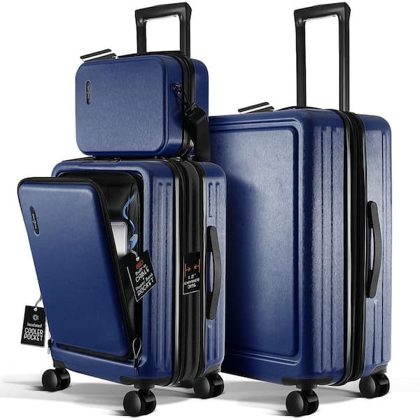 バッグ MR. DOB Bounce Carry-On Travel Set Blue Amazon.com | Happy Father Day Travel Luggage Sets 4 Piece