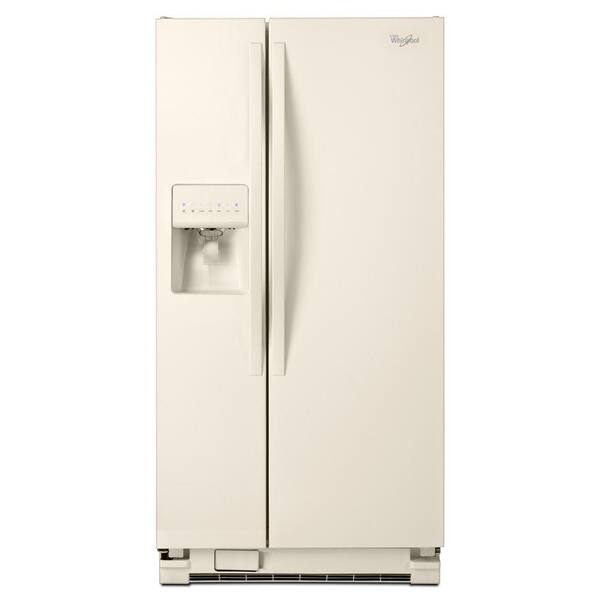 Whirlpool 33 in. W 21.2 cu. ft. Side by Side Refrigerator in Biscuit