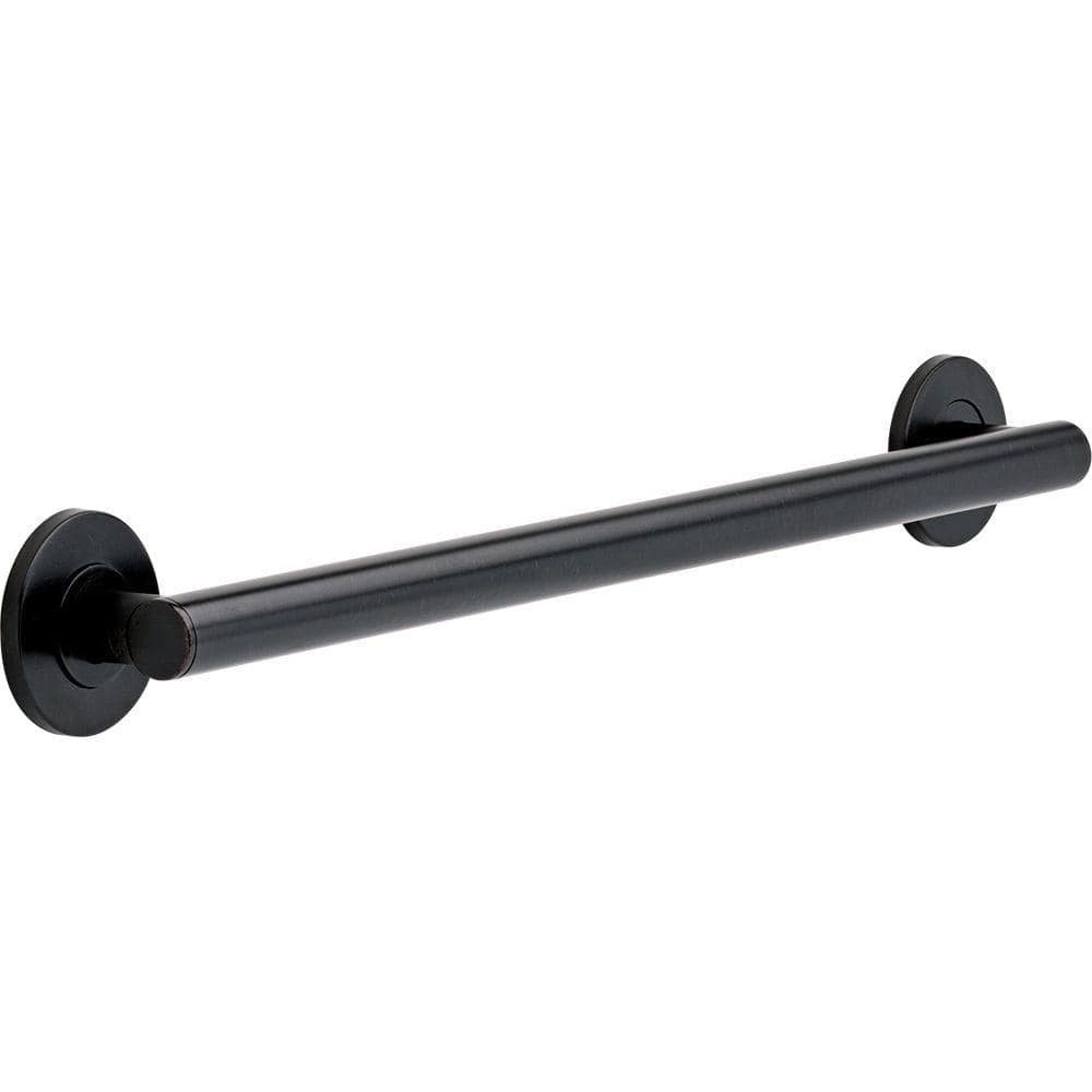 Matte Black 24" Stainless Steel Bathroom Grab Bar