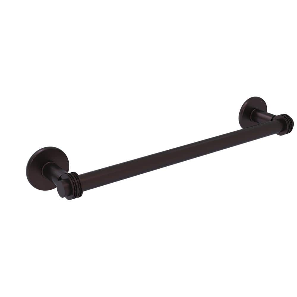 Allied Brass Continental Collection 24 In Towel Bar With Dotted Detail   Antique Bronze Allied Brass Towel Bars 2051d 24 Abz 64 1000 