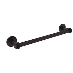 Continental Collection 24 in. Towel Bar with Dotted Detail in Antique Bronze
