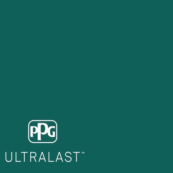 PPG UltraLast 5 gal. #PPG1142-7 Empress Teal Matte Interior Paint and Primer