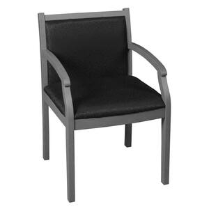Kirsch Grey and Black Fabric Side Chair