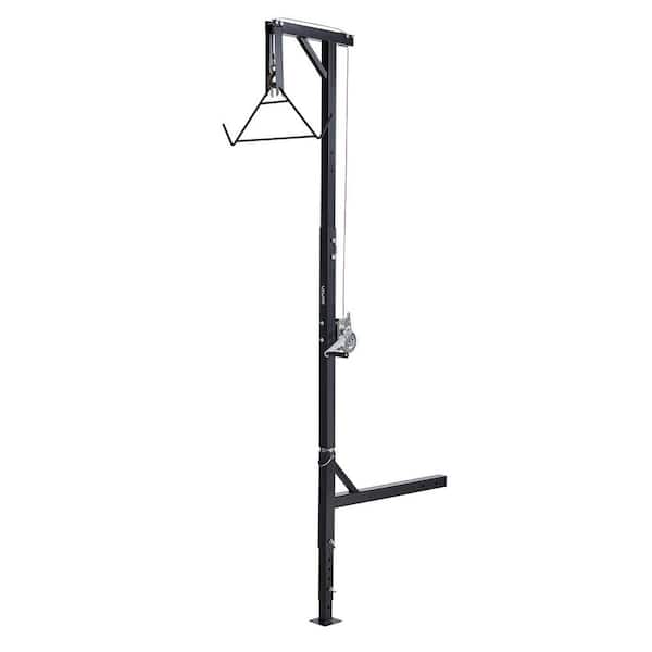 Truck Hitch Game Hoist, 600 lbs. Load Capacity, Hunting Deer Hoist with 2in. Receiver, 360° Swivel Shaft