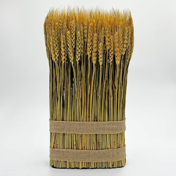 Preserved Decorative Wheat Standing Topiary Plant