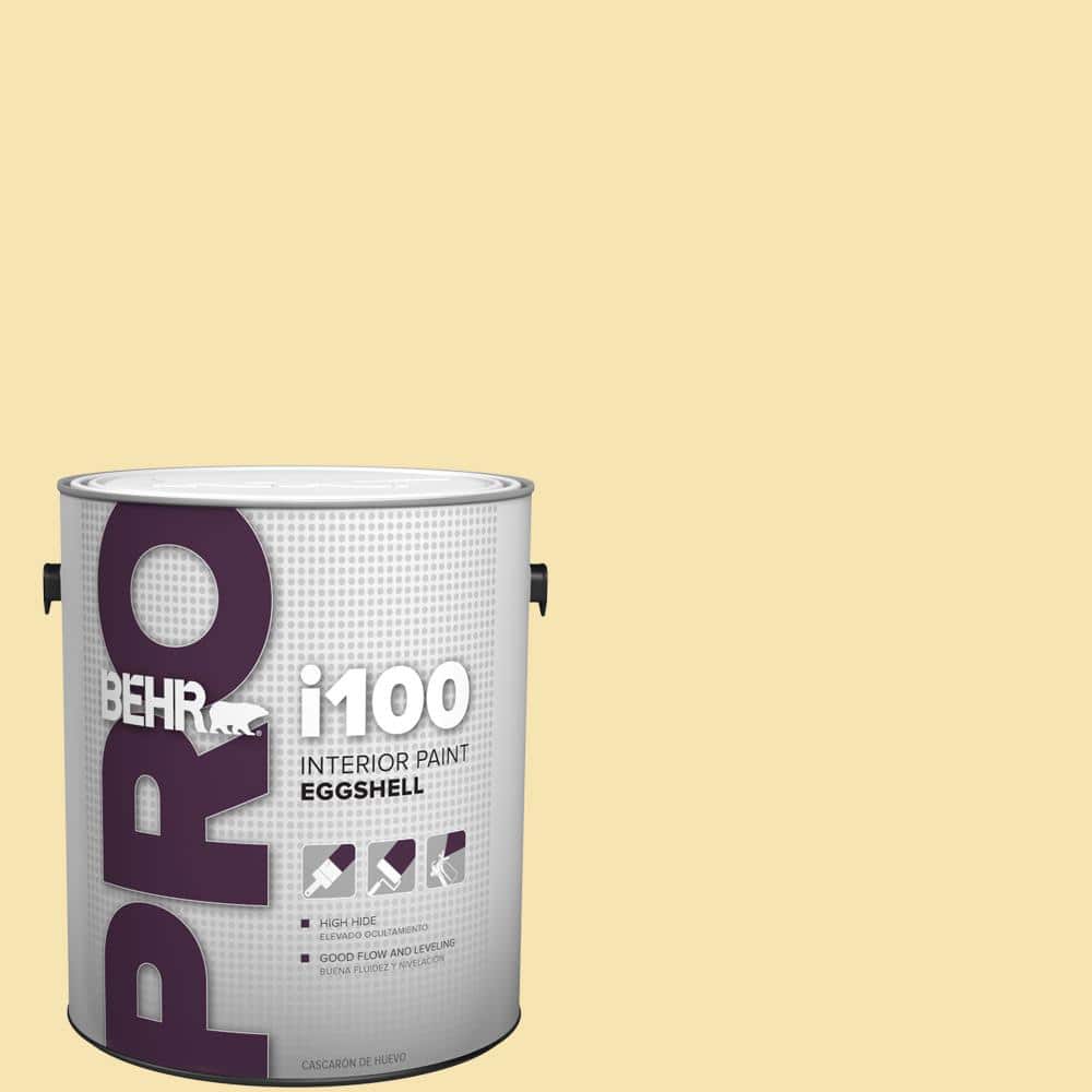 1 gal. #370C-3 Sweet Corn Eggshell Interior Paint product image for price tracking