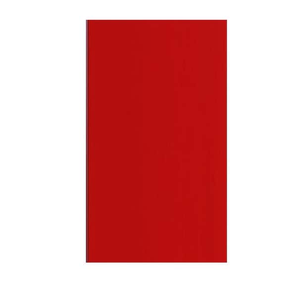 Hampton Bay 0.19x34.5x24 in. Kitchen Cabinet Flush-Fit End Panel in Red