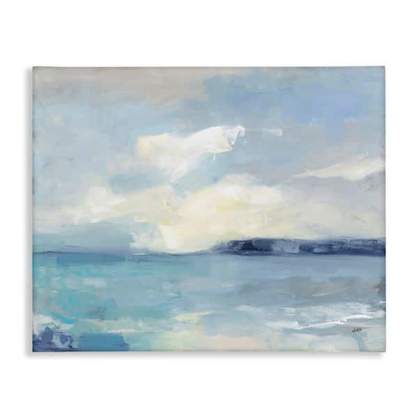 Sunny Peninsula Seascape by Julia Purinton Unframed Nature Graphic Art Print 36 in. x 48 in.