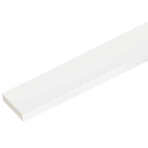 3/4 in. x 3-1/2 in. x 8 ft. White PVC Trim (6-Pack)