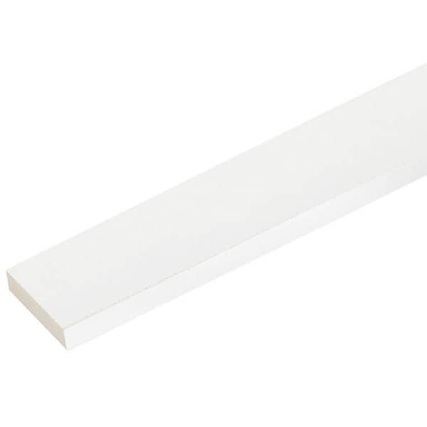 Veranda 1 in. x 3-1/2 in. x 8 ft. White PVC Trim (4-Pack)