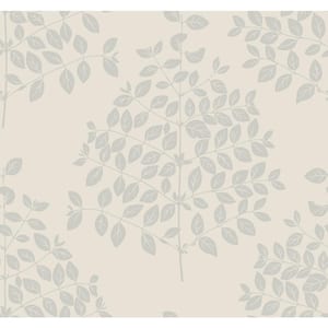 Tender Cream And Silver Wallpaper