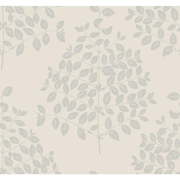 Candice Olson Tender Cream And Silver Wallpaper