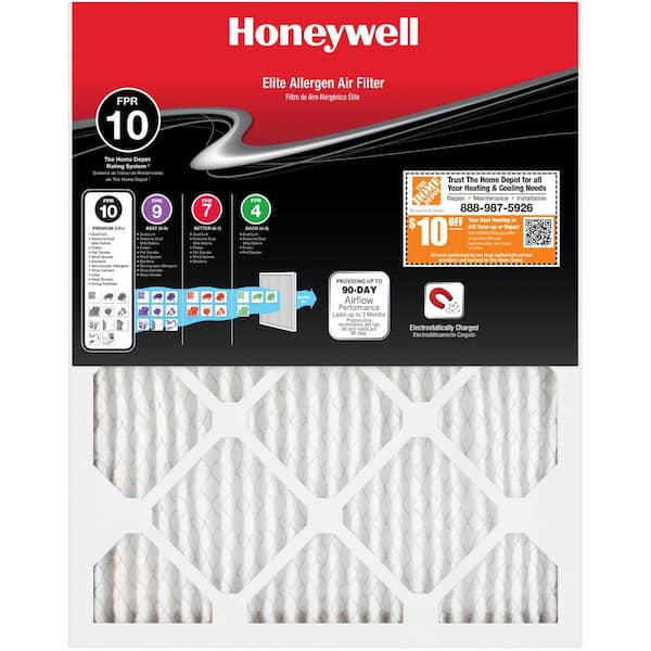 Honeywell 14 x 20 x 1 Elite Allergen Pleated MERV 13 - FPR 10 Air Filter (12-pack)