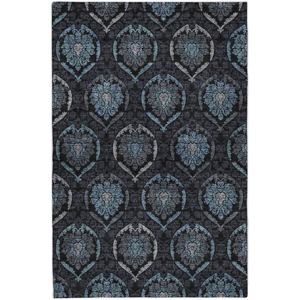 Dream Shag Premium Machine Washable Abstract ADS809 Blue 10 ft. x 14 ft. Area Rug