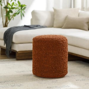 Mohave Rust Cottage 16 in. L x 16 in. W x 18 in. H Polyester Pouf