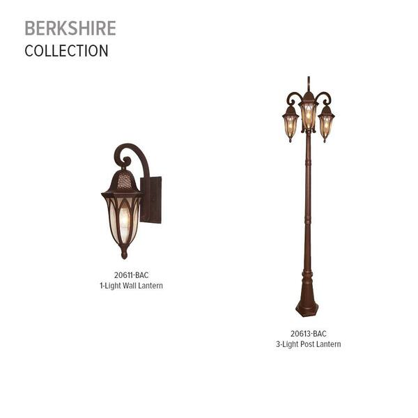 Designers Fountain Berkshire 3-Light Burnished Antique Copper Cast