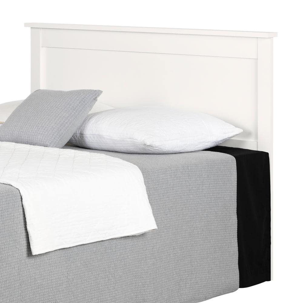 Pure White Full/Queen Wood Headboard