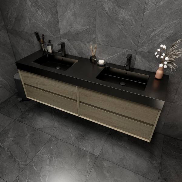 BV Better Vanity MIA 71 in. W. x 20 in. D x 24 in. H Double Sink