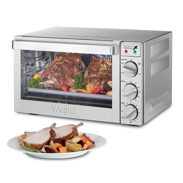 Silver Quarter-Size Commercial Convection Oven