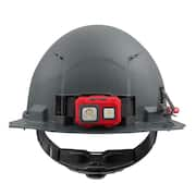 BOLT Gray Type 1 Class C Full Brim Vented Hard Hat with 4-Point Ratcheting Suspension (10-Pack)