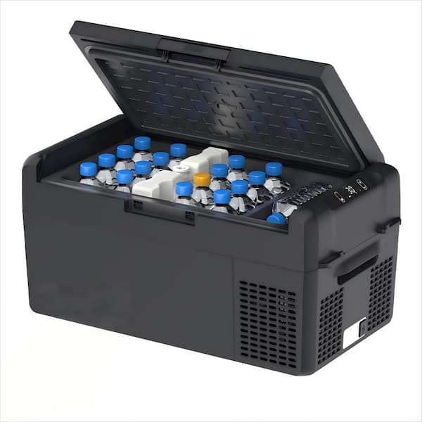 21 qt. Portable Freezer 12-Volt Electric Cooler for Vehicles Car Refrigerator and Car Camping