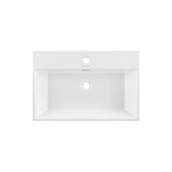 Swiss Madison Claire 24 in. Ceramic Console Sink in White Basin