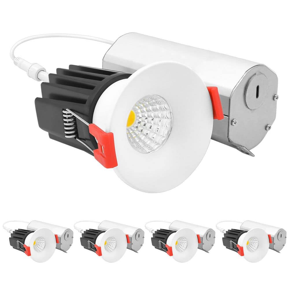2 In. Integrated LED Recessed Canless Regressed Light with J-Box, 9W, 5CCT, 800LM, Dimmable, Wet Rated, IC Rated 4 Pack price history on PriceWatchPro