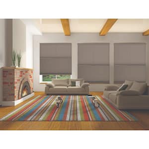 Warm Cocoa Cordless Day/Night UV Blocking 9/16 in. Single Cell Fabric Cellular Shade 48 in. W x 48 in. L
