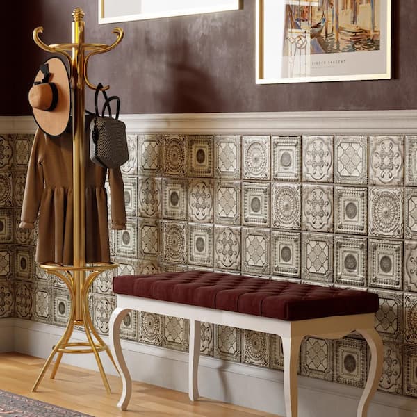 Ritz Anticatto White 8 in. x 8 in. Ceramic Wall Tile (10.76 sq. ft./Case)