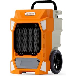 190 pt. 7500 sq. ft. Commercial Dehumidifiers in Orange for Basement, Garage, Warehouse, with Drain Hose and Pump