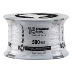 500 ft. 14-Gauge White Stranded CU THHN Wire