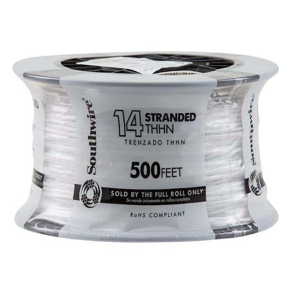 475 FT Plus Encore 14 AWG THHN Stranded White Wire Part # 106100702440 for sale online 