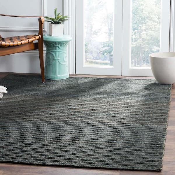 Cape Cod Dark Green 8 ft. x 10 ft. Striped Area Rug